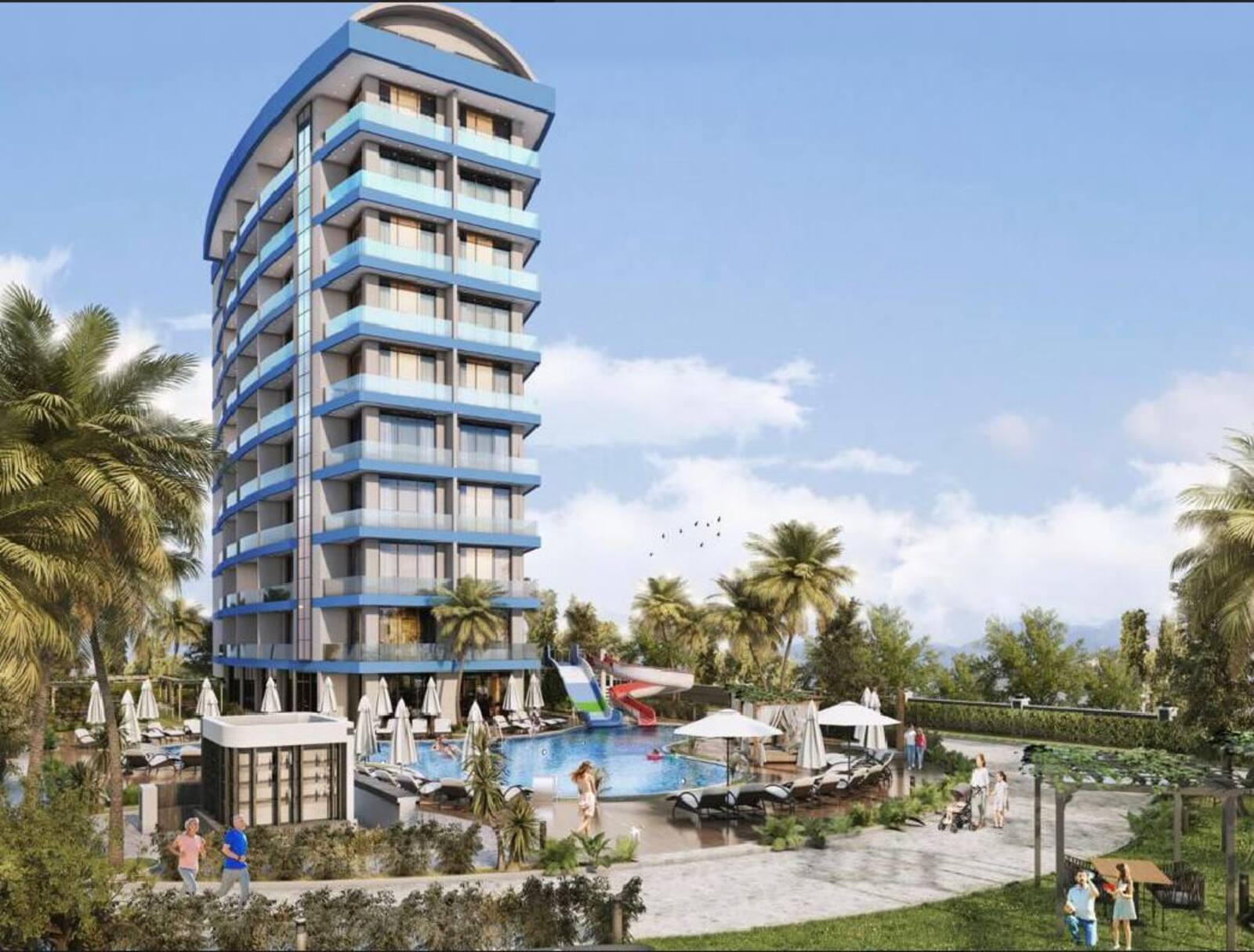 Новый готовый жилой комплекс Квартира 50м2/апартамент 1+1 Аланья/Авсаллар/Турция фото 1