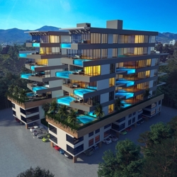Элитные 3-комнатные апартаменты 65 м² в центре Кирении с собственным бассейном на балконе Северный Кипр фото 7